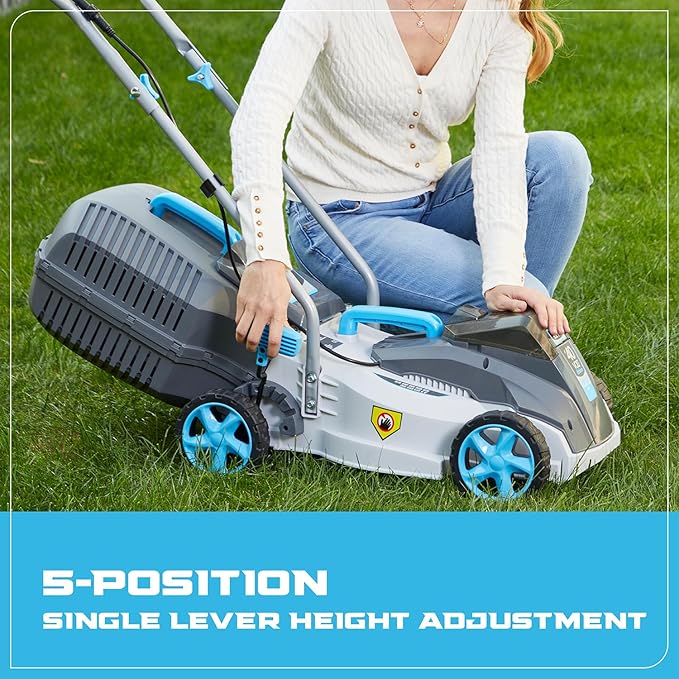 13" Lawnmower with 40V 4.0Ah Battery & Fast Charger and 3-in-1 Leaf Blower/Vacuum/Mulcher with 40V 4.0Ah Battery & Fast Charger