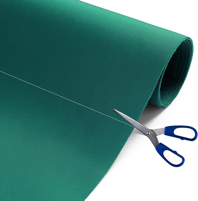 Nylon Fabric, 58" W 420D Waterproof Fabric 2 Yard Ripstop Nylon Material Outdoor Upholstery Twill Sewing Material for Patio Chair, Lining, Cushion, Purse, Tote Bag, Tent, Tarp Cover, DIY Project Teal