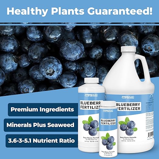 Blueberry Fertilizer – Liquid Plant Food for Bigger Berries, Better Fruit Production & Stronger Root Development, 32 oz