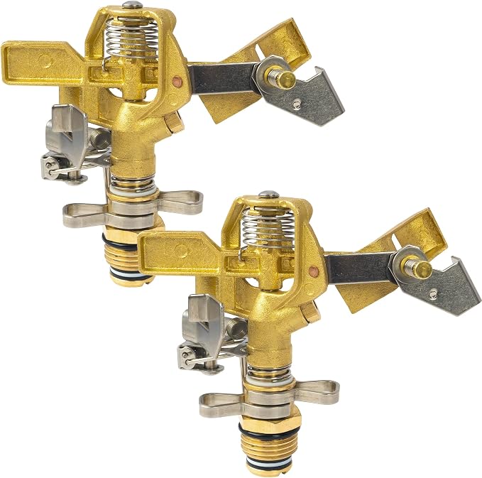 Hourleey Impact Sprinkler on Tripod Base + Water Sprinkler Head