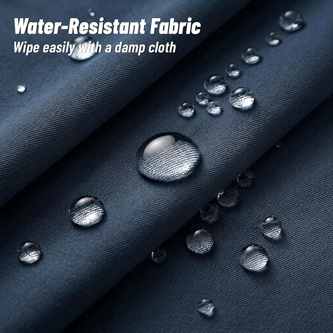 12 Pcs Patio Cushion Covers, Outdoor Rattan Sectional Sofa Cushion Covers, Replacement Washable & Reusable Furniture Protector for Patio Couch (12Pcs-Blue, 25.6 * 25.6 * 4-inch)