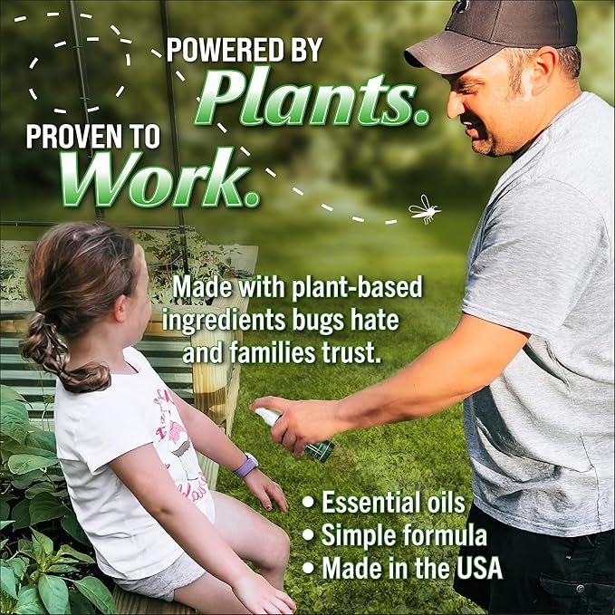 Bug Soother Spray (4 bottle, 2 oz) - Natural Mosquito, Gnat and Insect Deterrent & Repellent with Essential Oils - 100% DEET-Free Safe for Adults & Environment - Made in USA - Includes 1 bottle 1 oz