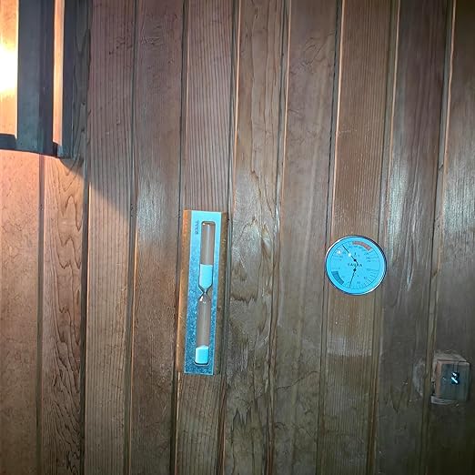 Sauna Thermometer and Hygrometer Combo – Precise Temperature & Humidity Gauge for Sauna Roomsk, Temperature Range 70-250°F, Humidity Range 0-100%