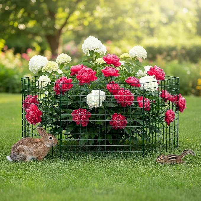 30 PCS Plant Protectors from Animals, 13"x13" Metal Plant Cages for Outdoor Plants, Reusable Plant Covers from Animals, Garden Cloche & Chicken Wire Cloche for Vegetables, Flowers, Seedlings