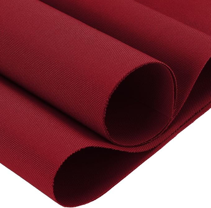 Thickened Waterproof Canvas Fabric by The Yard 1200D 58" W Outdoor Upholstery Material Heavy Duty Fabric Water Resistant Sewing Material for Chair Patio Cushion Purse Bag 1 Yard Red