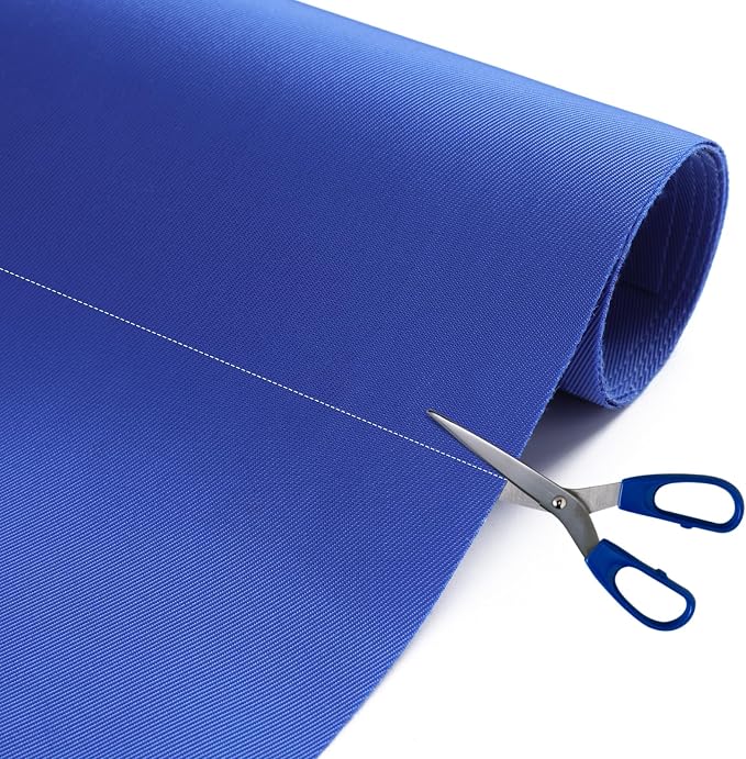 Nylon Fabric, 58" W 420D Waterproof Fabric 5 Yard Ripstop Nylon Material Outdoor Upholstery Twill Sewing Material for Patio Chair, Lining, Cushion, Purse, Tote Bag, Tent, Tarp Cover, DIY Project Blue