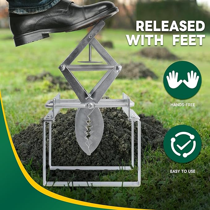 Mole Trap Releaser, Universal Mole Traps Resetter for Lawns, Design for Scissor Type