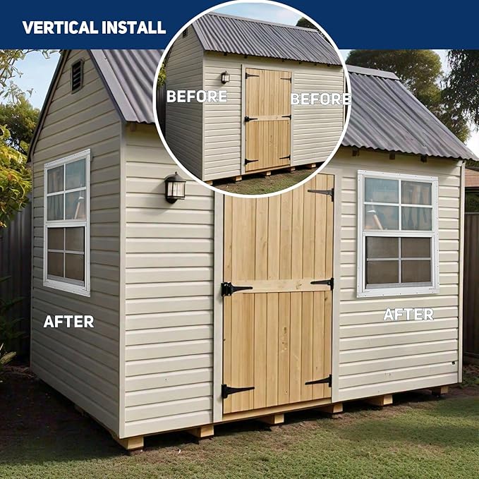 Hryan 18"x27" Shed Window for Chicken Coop, Playhouse and Mobihome, White Windows for Exterior Sheds, Mobile Home, Garage and Green House