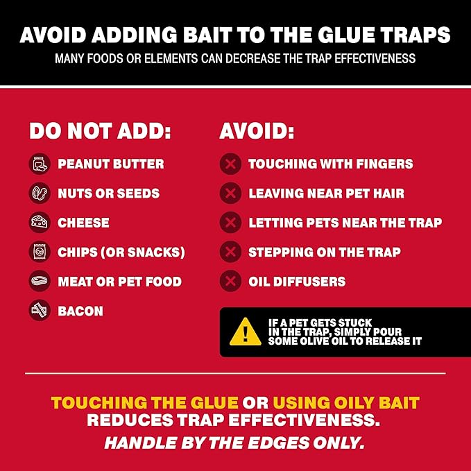 Catchmaster Max-Catch Mouse & Insect Glue Trap 72PK, Mouse Traps Indoor for Home, Sticky Pest Control Adhesive Tray for Catching Bugs, Bulk Unscented Glue Boards