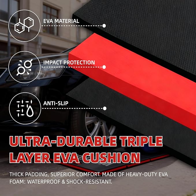 1.2" Thick Mechanic Mat for Working Under Car, 5 Fold Kneeling Pad for Work, Waterproof EVA Utility Mats Mechanic Floor Mat for Garage, Gardening, Camping, Home Gym, Knees Protection