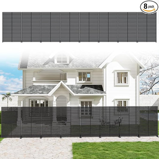 Privacy Fence Screen Outdoor Freestanding Privacy Panel, 72" H×47" W HDPE Decorative Panels with Stand, Room/Garden Divider, Outdoor Privacy Screen for Patio,Deck, Balcony, Pool