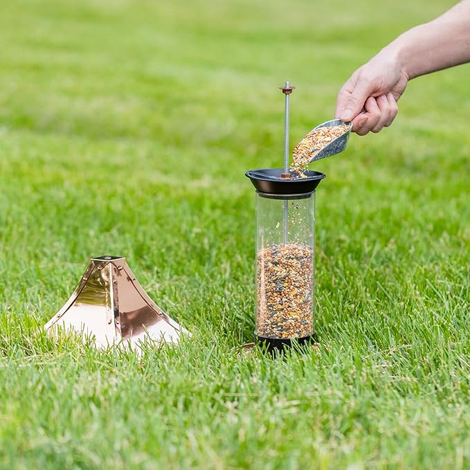 Good Directions T01P Pagoda Style, Pure Copper Bird Feeder, Wild Bird Feeder, Easy to Hang