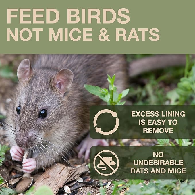SWISSINNO Bird Feeders - No Mess Fat Ball/Suet Feeder for Outdoors Hanging - Smart Birds Lucerne Spill Proof Wild Cardinal Bird Feeder with Integrated Seed Catcher Tray - Sage