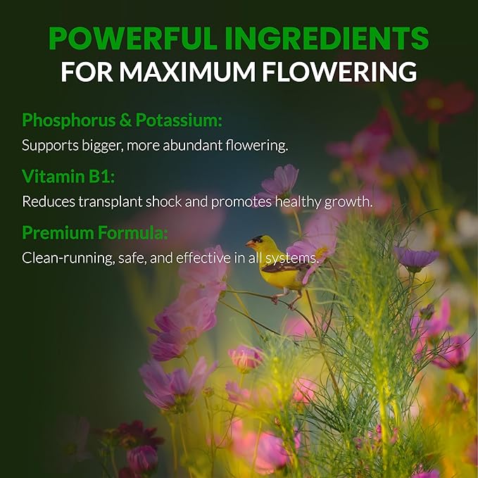Humboldts Secret Flower Stacker | 0-7-5 Bloom Booster with Vitamin B1 | High Phosphorus Potassium Flowering Nutrients | Potting Soil Hydroponics Coco | Indoor & Outdoor Plants | 8 Ounce