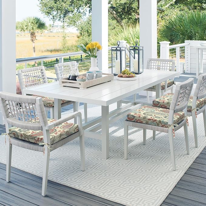 DYTXIII Set of 4 Outdoor Chair Cushions, Water Resistant 18.5"x16"x2" Square Seat Cushion for Patio Dining Chairs, High-Density Replacement Pads for Indoor Outdoor Furniture - Paisley Vintage