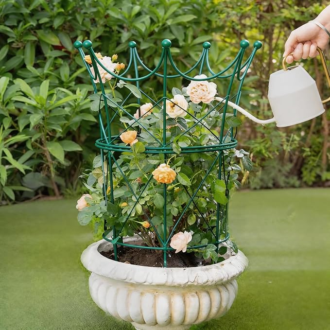 22.9" Peony Cage Sturdy Iron Plant Support for Peonies, Dahlias & Hydrangeas – Durable, Weather-Resistant Design Ideal for Outdoor Plants & Garden Decoration