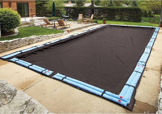 Blue Wave 8-Year 25-ft x 45-ft Rectangular In Ground Pool Winter Cover