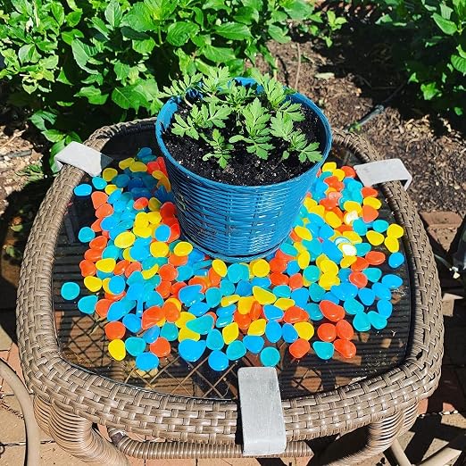NAMTSO Glow in The Dark Rocks Outdoor, Solar Rocks for Landscaping, Outdoor Decor Glow in The Dark Stones, Glowing Pebbles for Garden Backyard Patio Lawn Fish Tank Aquarium Decor,200pcs Multi,0.6-1.1"