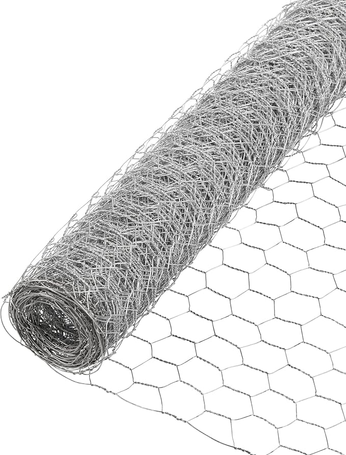 YARDGARD – 2 in. Twisted Mesh Wire Fence – 24 in. x 150 ft. 20‑Gauge Galvanized Steel – for Poultry Netting | Chicken Coops | Garden Protection | Animal Enclosures