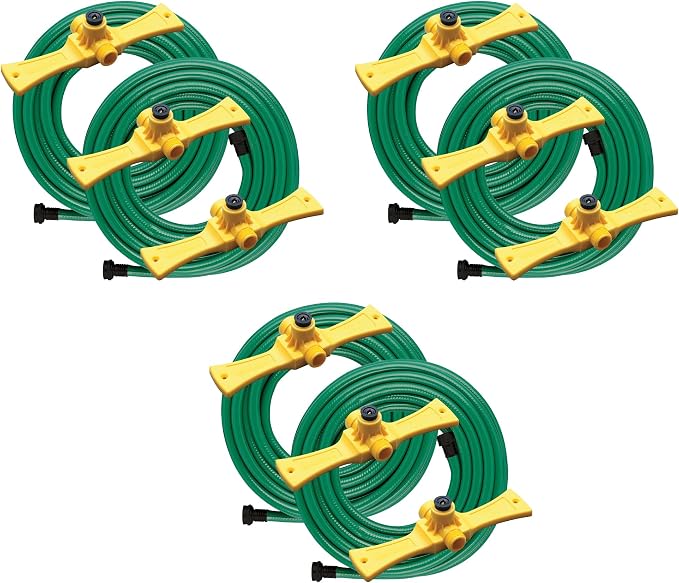 Orbit 58092N Port-A-Rain Hose Watering Sprinkler System, Green (Pack of 3)