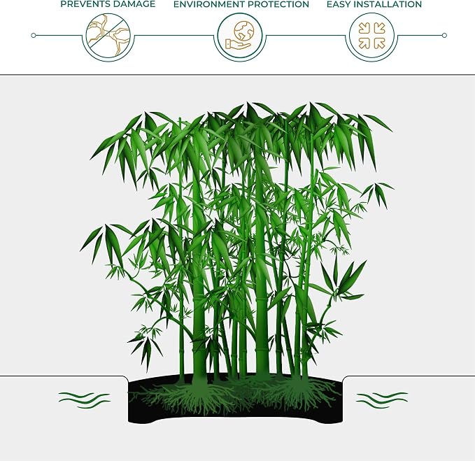 DeepRoot WB 24/30-50 Water/Bamboo Barrier, 24" x 50' roll-30 mil Thickness, Black