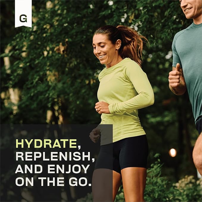 Gainful Hydration Powder Packets, Caffeine Free with Key Electrolytes Magnesium and Sodium, Energy Support, Low Sugar, Lemon Lime, 21 Sticks