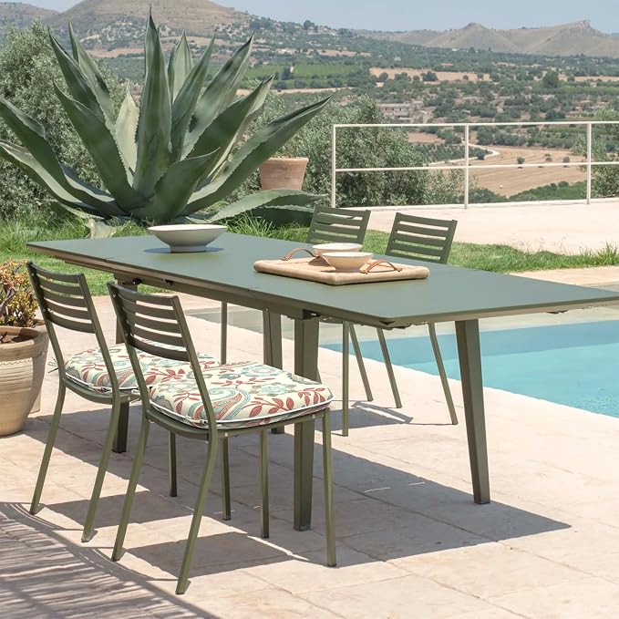 DYTXIII Set of 4 Outdoor Chair Cushions with Ties,Water Repellent Patio Chair Pads 17"x 16" for Outdoor Furniture,Round Corner Seat Cushions for Garden Yard Kitchen Paisley Vintage