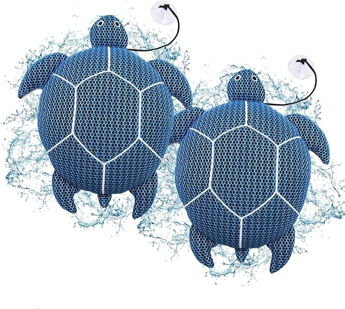 6 Inches Hot Tub Scum Absorber,Hot Tub Sponge for Scum Reusable Spa & Pool Cleaner Hot Tub Oil Absorbing Scum Absorber Keeps Water Clean,Eliminates Scum & Dirt,Blue,2 Pack