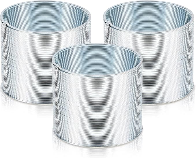 3 Pieces Squirrel Baffle Metal Spring Device Squirrel Barrier Spring Type Coil Outdoor Bird Feeder Accessories for Bird Feeder Poles (3)