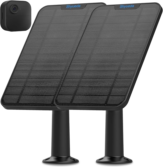 4W Solar Panel Charging Compatible with Blink 4th Gen(Type-C Outdoor Camera,with 13.1ft Waterproof Charging Cable, IP65 Weatherproof,Includes Secure Wall Mount