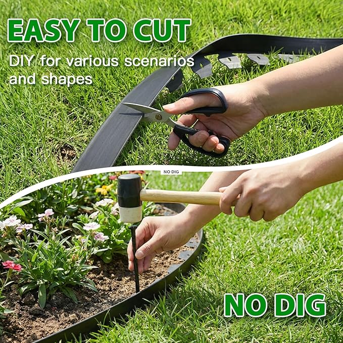 Gtongoko 4 Inch Landscape Staples Bundle Landscape Edging
