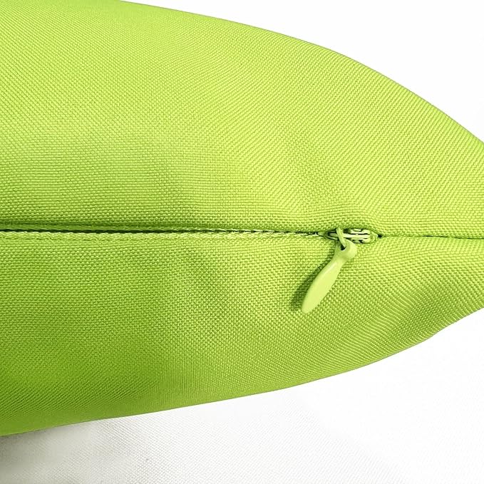 VAKADO Outdoor Waterproof Throw Pillow Covers 26X26 Set of 2 Decorative Green Patio Furniture Summer Cushion Cases Outside Decor for Couch Garden Bench Porch