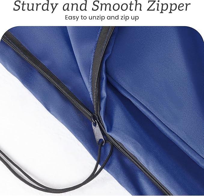 Patio Umbrella Cover Waterproof UV Resistant Outdoor Cantilever Umbrella Covers with Zipper and Rod, Navy