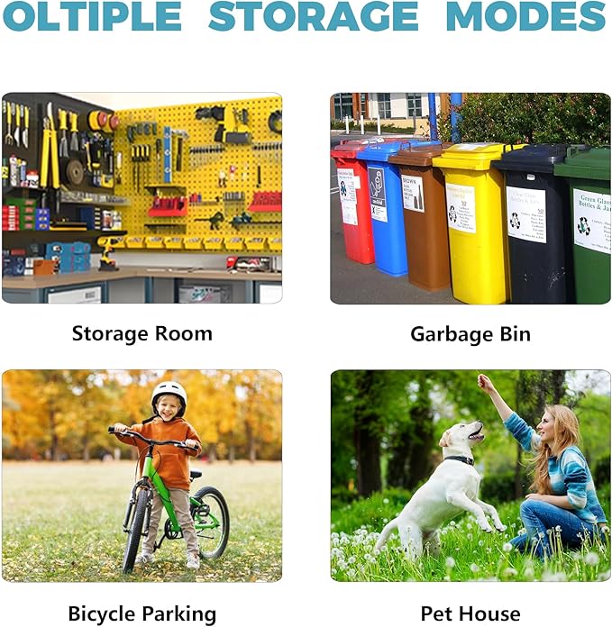 YOPTO 3 x 5 FT Storage Shed with Four Ventilation Vents,Lean to Wood Combination Tool Shed W/Double-Hinged Iron Doors,All Weather Waterproof,for Backyard,Patio,Lawn,Garden,Wood