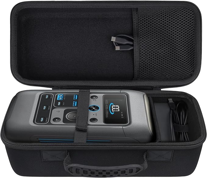 co2CREA Hard Travel Case Compatible with Anker SOLIX C300 DC Power Bank Station, Outdoor 288Wh 90,000mAh Portable Power Station, 300W Solar Generator