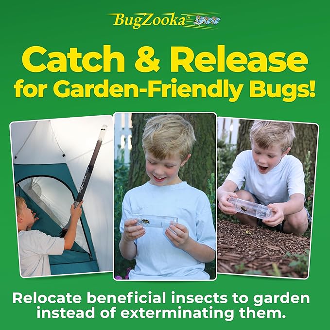 BugZooka - Bug Vacuum for Adults - No Batteries or Toxic Chemicals, Safe Bug Vacuum with Long Nozzle - 1 Pack