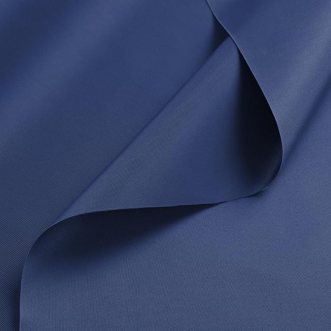 Nylon Fabric, 58" W 420D Waterproof Fabric 5 Yard Ripstop Nylon Material Outdoor Upholstery Twill Sewing Material for Patio Chair, Lining, Cushion, Purse, Tote Bag, Tarp Cover, DIY Project Navy Blue