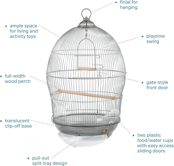 Prevue Pet Products Sonata Bird Home Round Metal Birdcage