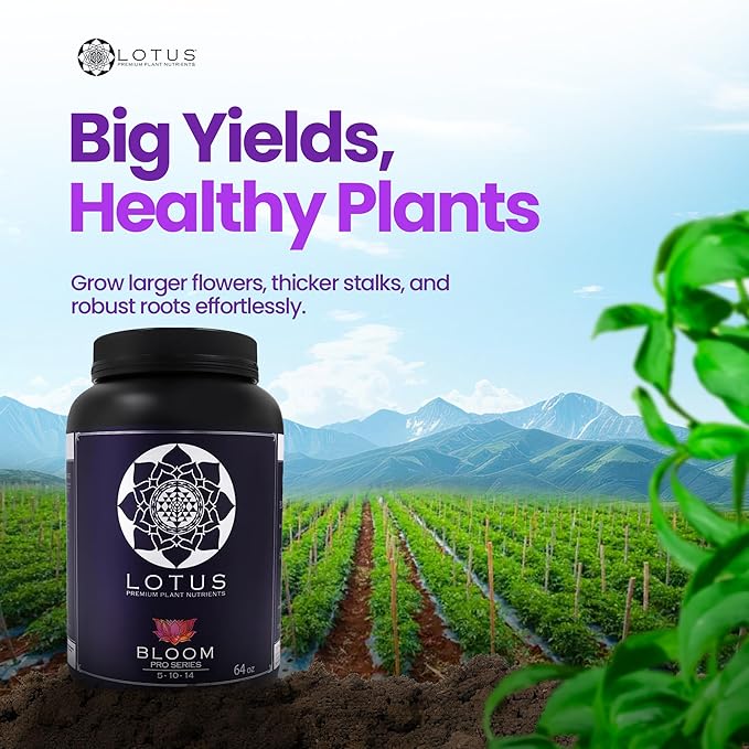 Bloom Pro Series - Hydroponic Plant Nutrients and Fertilizer, Water Soluble Plant Food, for Coco Coir Hydro and Soil, Enhances Flowering and Fruiting, Indoor and Outdoor Grows (64oz)
