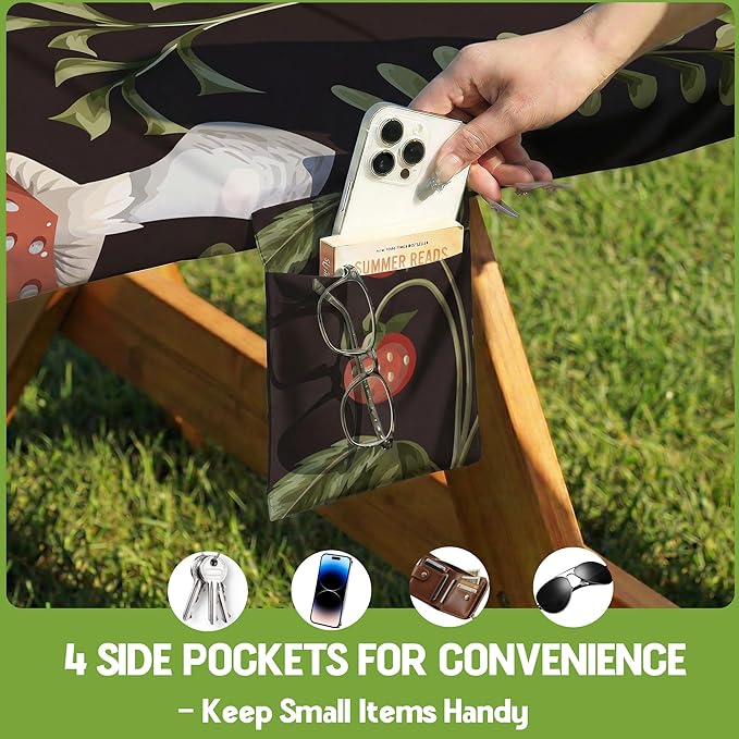 Picnic Table Cover with Bench Covers Waterproof Elastic Rectangle Furniture Fitted Table Cloth Tablecloth Glamping Camp Camper Camping Essentials Outdoor Road Trip Rv Car Travel Vacation Canping Gear
