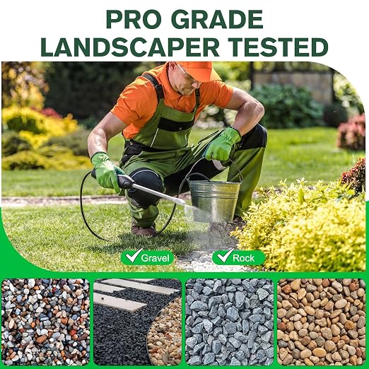 Teexpert Rock Glue for Landscaping, Gravel Glue, Pea Gravel Binder Concentrate 31.6oz, Heavy Duty Outdoor Landscape Stone Adhesive for Slope, Between Pavers, Flower Bed, Fast Dry Safe for Plants Pets