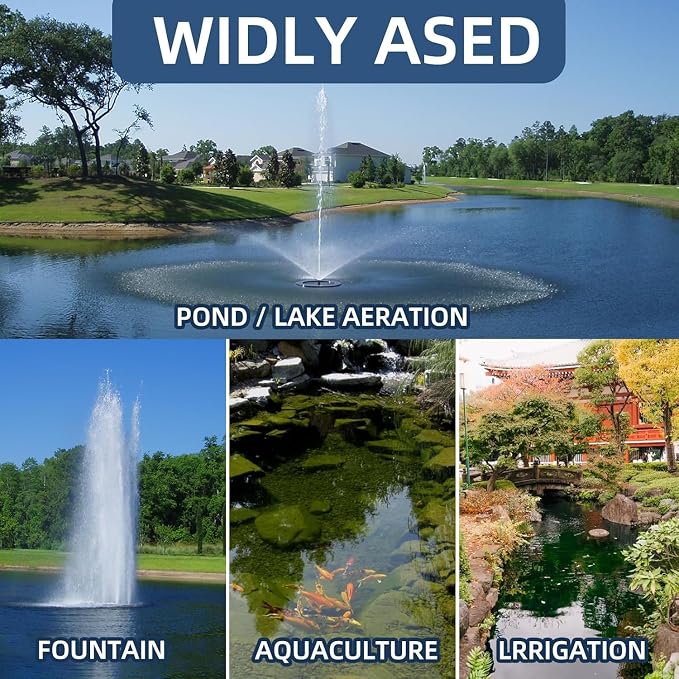 3/8 Inch Self Sinking Aeration Hose,100 Feet Weighted Pond Aerator Hose Kit 8 Stainless Steel Hose Clamps and 4 Menders (100FT)