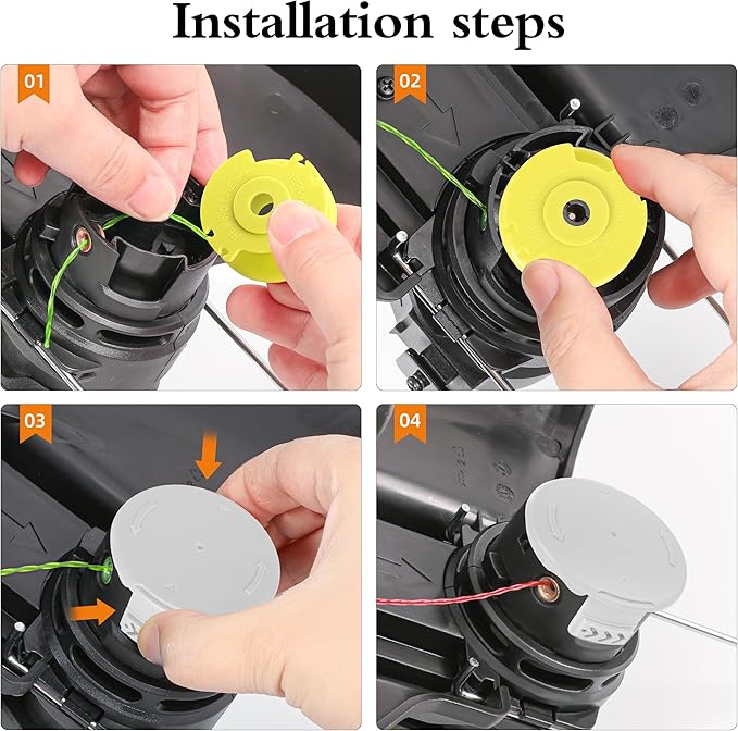 Xgunion Weed Wacker String Replacement for Ryobi One Plus+ AC80RL3 0.08'' String Trimmer Line Compatible with Ryobi Weed Wacker 18V,24V,40V Trimmers (Green)