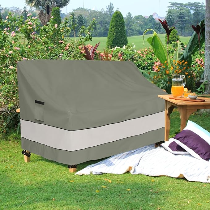 Outdoor Sofa Cover,Patio Loveseat Cover,2-Seater Sofa Cover,Waterproof Heavy Duty Patio Furniture Covers,58W x 32.5D x 31H Inches