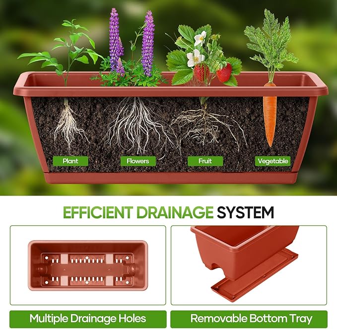 CADUKE Raised Garden Bed, Garden Raised Planter Box with Legs, 32" Elevated Vegetable Garden Beds with Drainage Holes & Trellis, Herb Garden Planter Outdoor for Vegetables, Balcony, Red