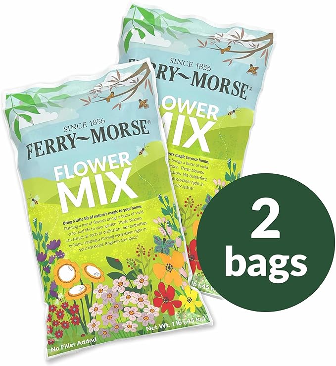 Ferry-Morse EcoEase Microclover and Fescue Grass Seed Mix, Low Maintenance Ground Cover Grass Seed Mix, Clover Seeds- 2 Pack, 2 lb
