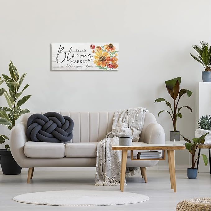 Stupell Industries Fresh Blooms Market Seeds Bulbs Stems Flower Illustration, Design by Courtney Morgenstern