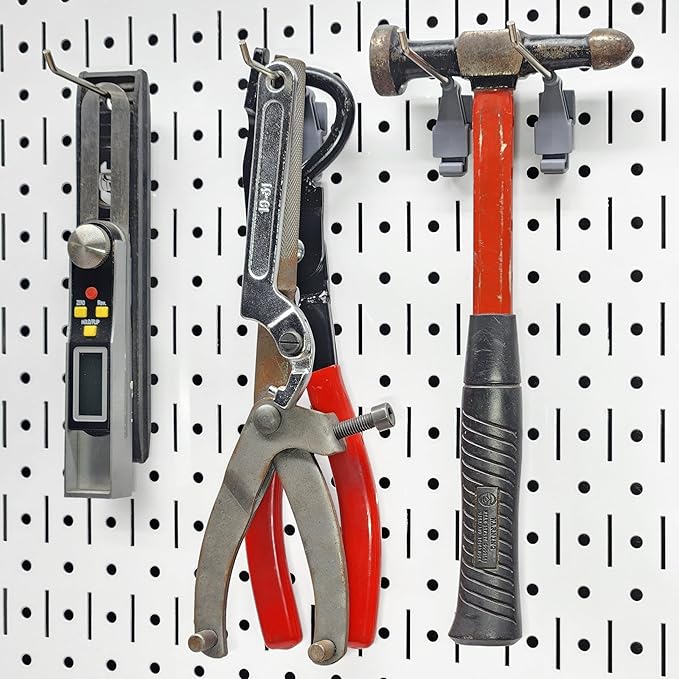 3-inch Wire Hook Model 113 | Compatible with Wall Control | for Tool Wall Organization of Combination Wrenches, Adjustable Wrenches, Hammers, Paint Brushes, Merchandise, and More | 10-Pack