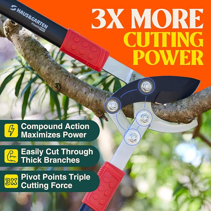 Haus & Garten EnduroPRO Bypass Pruning Shears and PowerPRO Bypass Loppers Bundle