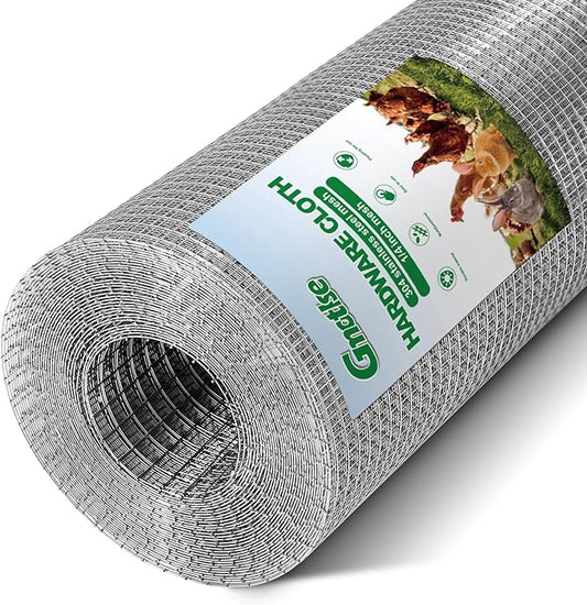 304 Stainless Steel Hardware Cloth 1/4" Large Size 23 GA 40in×49ft Roll | stainless hardware cloth 304 rust resistant heavy duty easy to cut